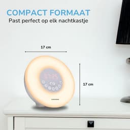 Grundig Wake-Up Light met FM-Radio - Lichtwekker met Simulatie van Zonsopgang - Digitale Licht Wekker met 10 Natuurlijke Geluiden en Kleurenverlichting - Inclusief Snooze- en Timerfunctie — thumbnail 2