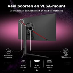 GAME HERO® 29.5 inch Curved Ultrawide Gaming PC Monitor - 200 Hz - 1ms — thumbnail 6