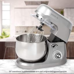White-Label® Keukenrobot - Keukenmixer - Deegmachine Zwaar Deeg - Zilver — thumbnail 5