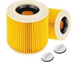 Filter voor Karcher WD2 WD3 stoffilter vervanging 6.414-552.0 [Set 2]