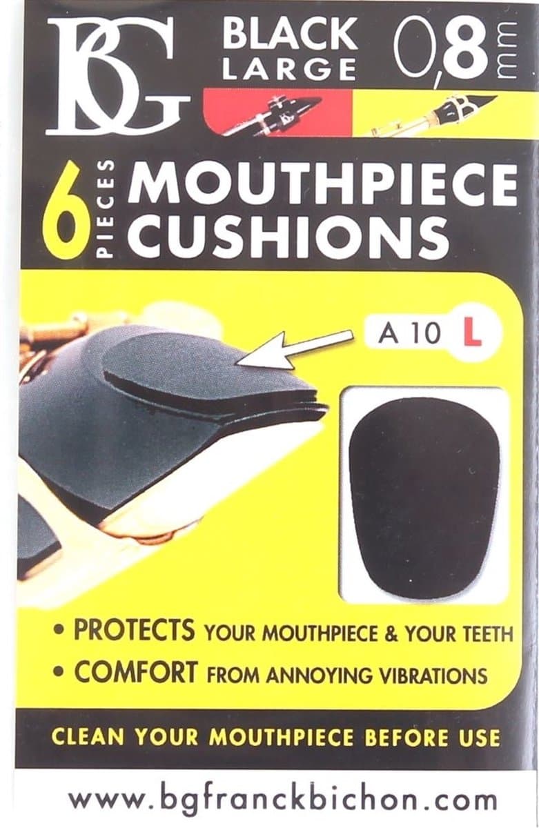 BG Mondstukplakkers 0.8 mm Zwart - Large — afbeelding 1