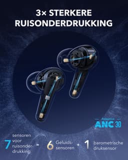 soundcore Liberty 4 Pro by Anker - Draadloze oordopjes met ruisonderdrukking - 7 sensoren - Realtime adaptieve ruisonderdrukking - 2x sneller opladen - Hifi-muziek op studioniveau - 6 microfoons en AI — thumbnail 5