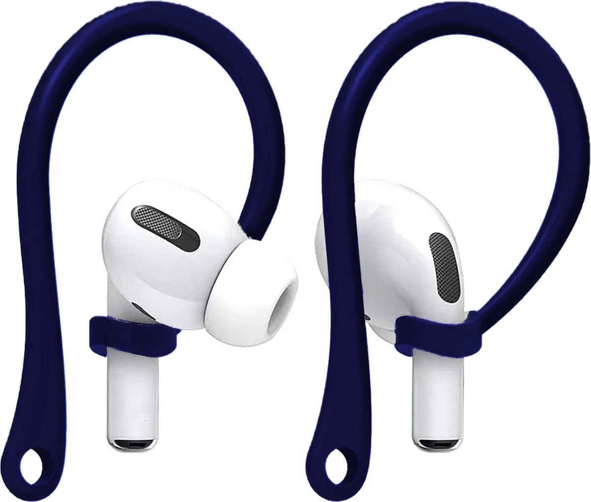 Ibley EarLoop Sport hooks blauw voor Apple AirPods Pro 1/2 & AirPods 3/4 - Oorhaken - Siliconen sport haken - Geschikt voor AirPods Pro 1/2 en Apple AirPods 3/4 - Set van 2 — afbeelding 1