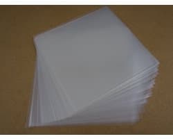 100 LP BUITENHOEZEN GLASHELDER STANDAARD DIKTE 90 micron (GOEDE KWALITEIT, 0.09mm dik) - hoes, LP hoezen, sleeve, outer sleeves, beschermhoezen, platenhoezen, buitenhoes, beschermhoes, transparant, plastic, maxi-singles, lps vinyl platen 12", 12 inch