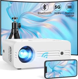 Full HD 1080P Beamer met 8500 Lumen en 300'' Beeldscherm - WiFi Bluetooth Mini Projector, Geschikt voor Gameconsoles en Smartphones — thumbnail 1