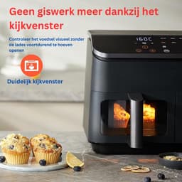 MKSS® Dubbele Airfryer XXXL - Duo Heteluchtfriteuse - Geschikt voor Accessoires - 8.5L - Zwart — thumbnail 3
