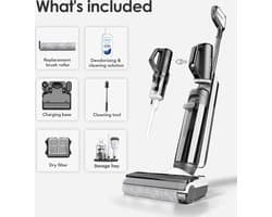 Collox Draadloze natte stofzuiger - droge stofzuiger - Vloerwasmachine - Elektrische dweil - Met zelfreiniging - HEPA filter