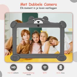 MKSS® Kindertablet Vanaf 3 Jaar - Tablet Kinderen - Kinderspeelgoed - Grijs — thumbnail 4