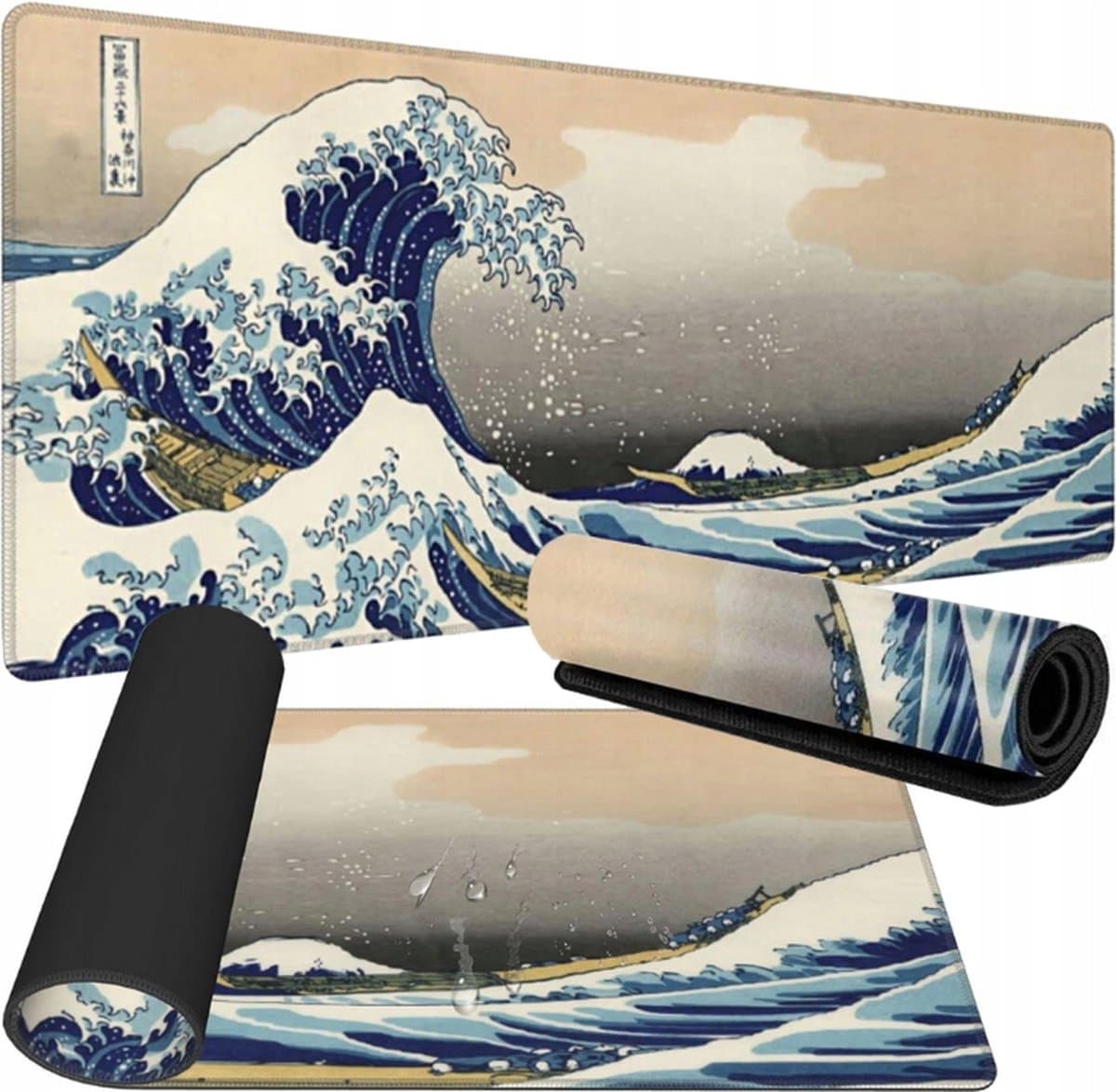 Gaming muismat XXL - Big wave - 90x40CM — afbeelding 1
