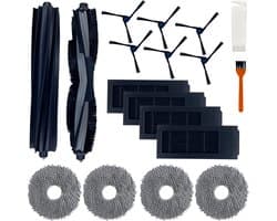 Accessoirepakket voor Ecovacs Deebot X2/X2 OMNI/X2 PRO/DEX86 - Filter/Dweil/Zijborstel/Afzuigrol