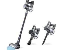 Luxari S1000 Steelstofzuiger Draadloos - 4 Extra Filters - 4 Opzetstukken - Stofzuiger Draadloos - Zonder Zak - Snoerloze Stofzuiger - Kruimeldief - Vacuum Cleaner - Draadloze Stofzuiger - Accu Stofzuiger