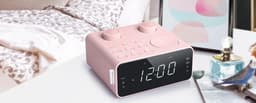 Muse M-17CPK - Digitale wekkerradio met groot display, roze — thumbnail 4