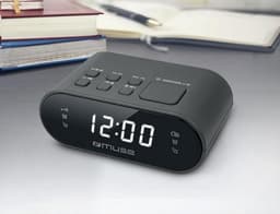 Muse M-10CR - Compacte wekkerradio - voorkeuzezenders - dimbaar display - sleep / snooze - back-up batterij — thumbnail 3