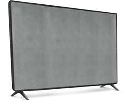 kwmobile tv hoes voor 32" TV cover - Beschermhoes voor televisie - Voor binnengebruik - Tegen vuil en stof - In lichtgrijs