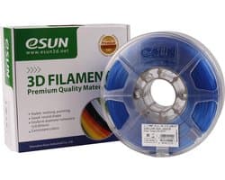 eSun - PLA Filament, 1.75mm - Transparant Blauw – 1kg