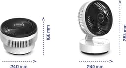 Clean Air Optima® CA-404W - Design Circulator Ventilator - Oscillatie 80º en 180º - Extreem stil - Slaapmodus - Luchtzuivering door Ionisator — thumbnail 3