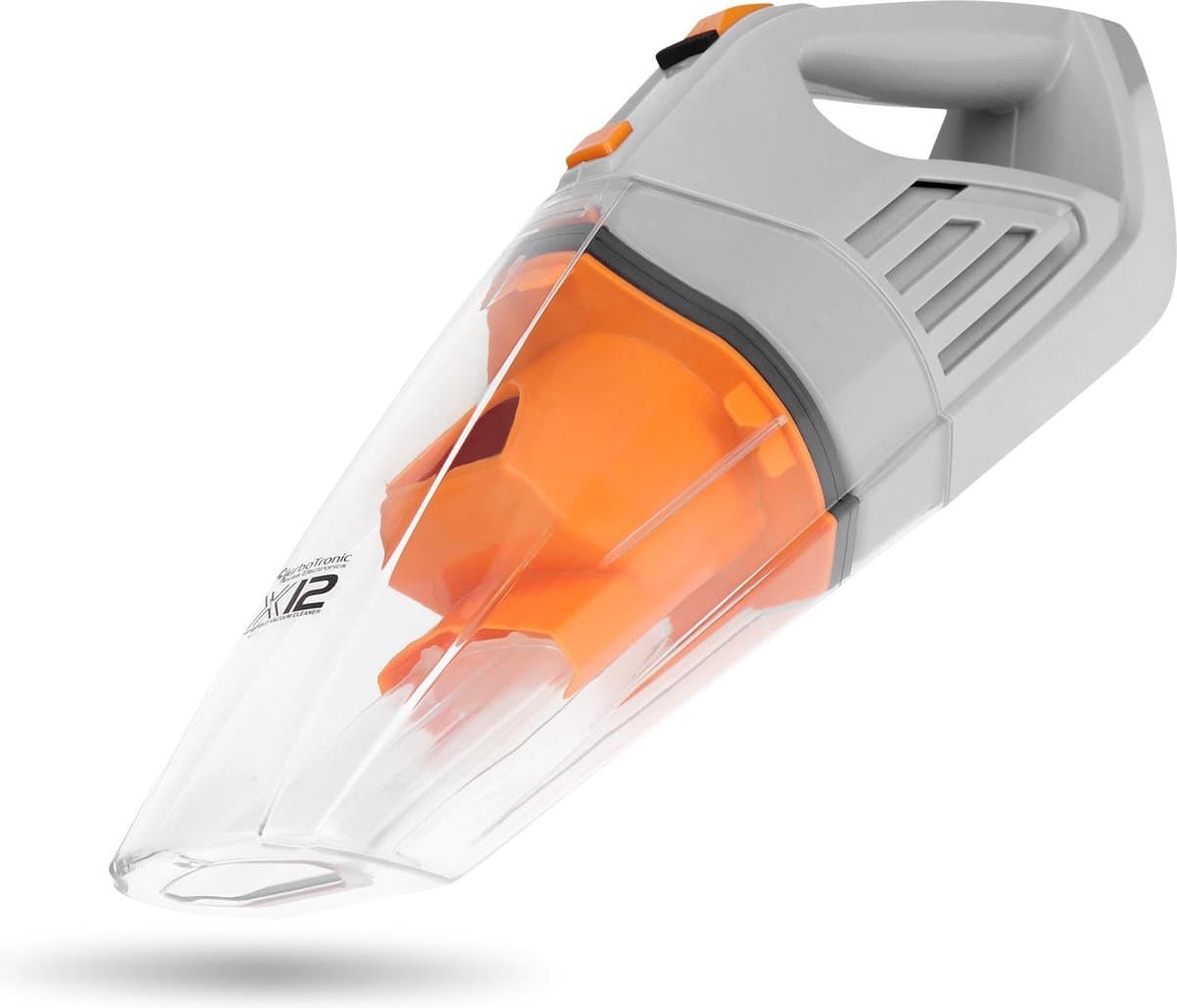 TurboTronic X12 Kruimeldief – Handstofzuiger – Grijs/Oranje — afbeelding 1