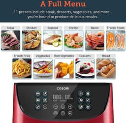 Cosori-CP158 AFRXR-Heteluchtfriteuse-5.5Liter-Rood — thumbnail 14