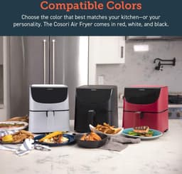 Cosori CP158-AF-RXW Airfryer – 5.5 l – 1700 W – Anti-aanbaklaag – BPA-vrij – Met display – Timerfunctie – Oververhittingsbeveiliging — thumbnail 14