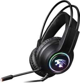 Computer Headset - Verstelbare Microfoon - Noise cancelling - Laptop - Geschikt voor: Playstation Gaming Koptelefoon Plug&Play USB Kabel - Zwart — thumbnail 1