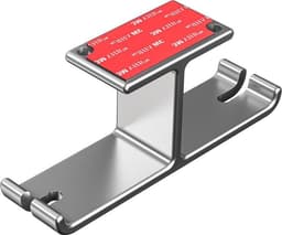 Dubbele Aluminium Universele Koptelefoonhouder - Gaming Headset Hanger - Kabelmanagement - Zilver — thumbnail 1