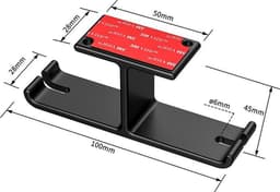 Dubbele Aluminium Universele Koptelefoonhouder - Gaming Headset Hanger - met Kabelmanagement - Zwart — thumbnail 4