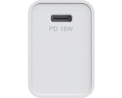 CELLY APPEL IPHONE OPLADER MET USB C POORT 18W + USB-C NAAR LIGHTNING KABEL [PRO POWER]