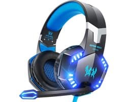 KOTION EACH G2000 gaming-headset - Zwart/Blauw - Geschikt voor PS4, Xbox One, Switch & Windows
