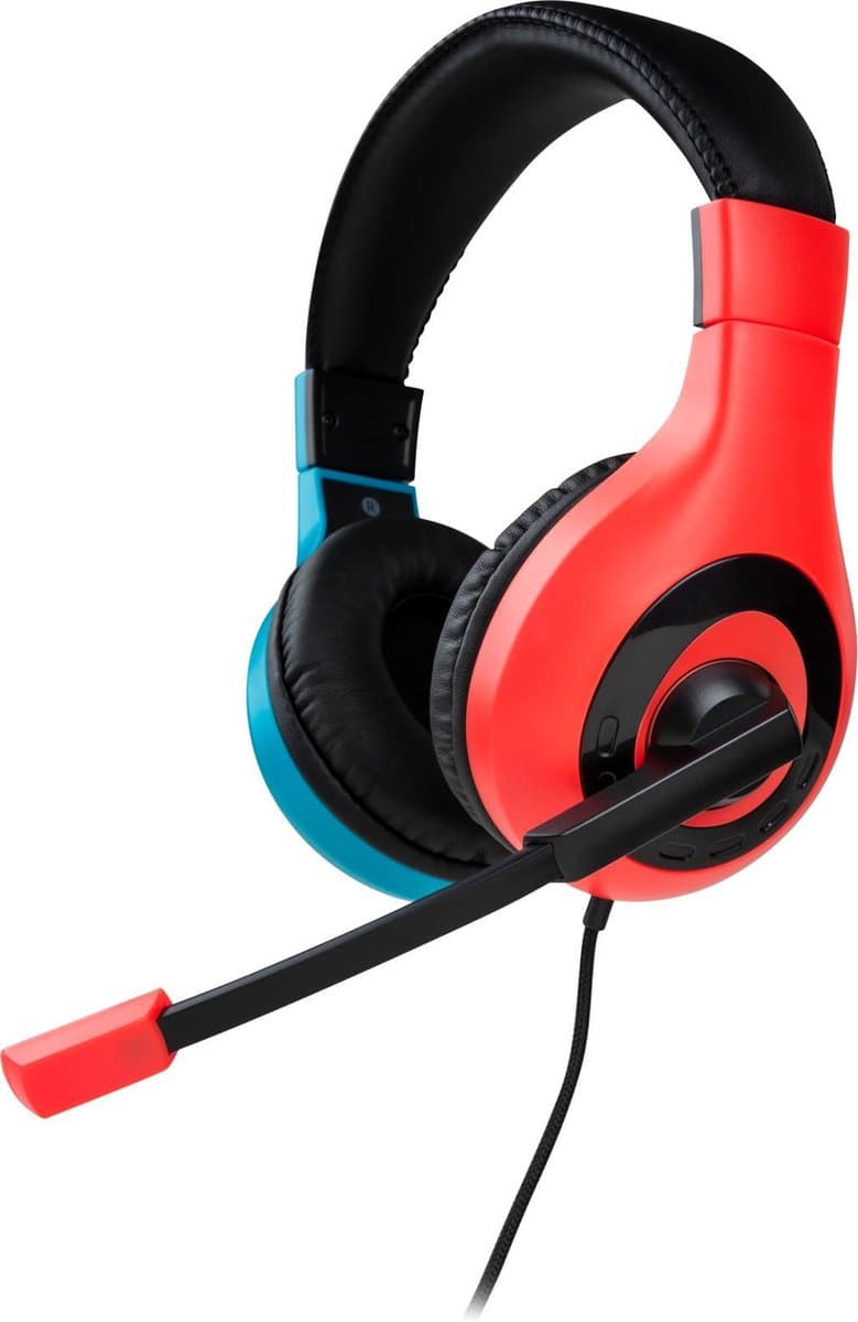 Nacon Stereo Gaming Headset V1 - Nintendo Switch - Neon Rood/Blauw — afbeelding 1