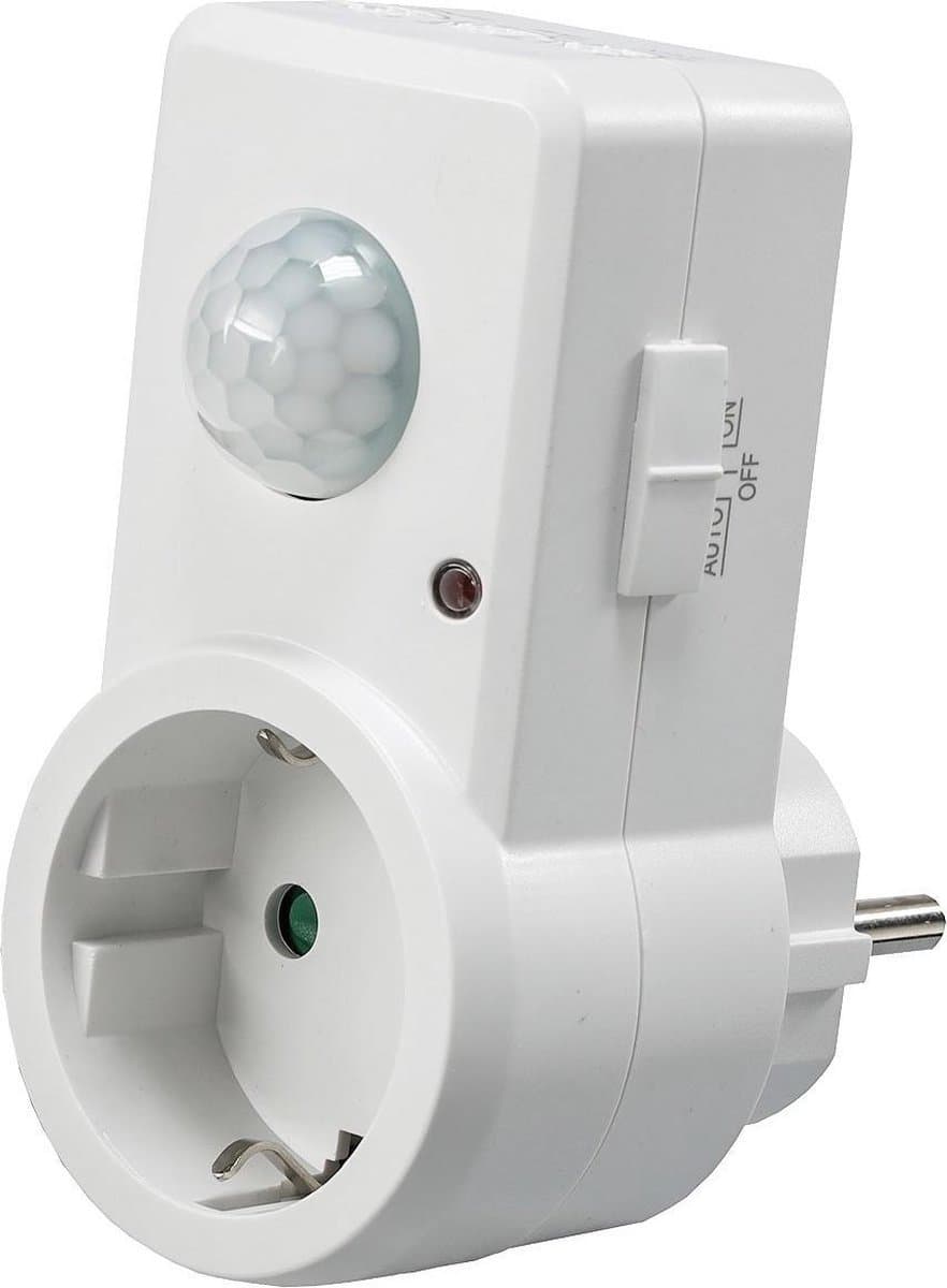 Stopcontact bewegingsmelder aan/uit schakelaar plug-in — afbeelding 1