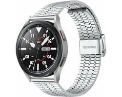 By Qubix - Geschikt voor Garmin bandje - Geschikt voor Garmin Vivomove 3 / HR / Luxe / Sport / Style / Trend - Stalen bandje - Zilver - Smartwatch bandje 20mm