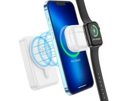 Magnetische Powerbank 10000mAh USB-C - Draadloos opladen - snellader - PD20W - voor Samsung - Iphone - Smartwatch