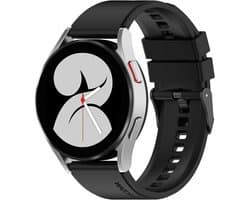 By Qubix - Geschikt voor Garmin bandje - Siliconen gesp bandje - Zwart - Geschikt voor Garmin Vivoactive 6 / Vivoactive 5 / Vivoactive 3 - Smartwatch bandje 20mm