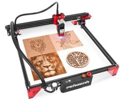 Laser Graveermachine, 40W DIY Laser Cutter en Graveermachine, 5.5W Uitgangsvermogen, Oogbescherming Samengeperste Vlek 11000Mm/Min Lasergravure Voor Metaal En precisie en Veelzijdigheid Voor Thuisgebruik!