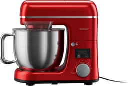 Silvercrest Keukenmachine - Vermogen: 900 W - Mengkom: 3,6 L - Standen: 8 + turbo - Rood - Met geïntegreerde weegschaal voor wegen in de mengkom - Kneedhaak met Teflon® antiaanbaklaag - Blenderopzetstuk met RVS mes — thumbnail 4