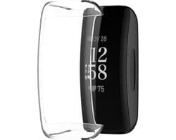 Full cover screenprotector watch case - hoesje - geschikt voor Fitbit Inspire 3 - TPU - transparant