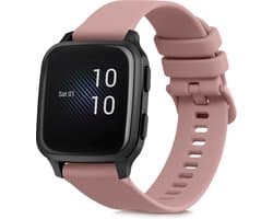 kwmobile horlogebandje geschikt voor Garmin Venu Sq Music / Sq polsband - Smartwatch bandje van TPU - Activity tracker horloge band in oudroze