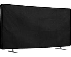 kwmobile linnen beschermhoes voor smart tv geschikt voor 65" TV hoes - Opvouwbare tv hoes - Televisie cover in zwart