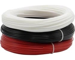 Renkforce RF-4738590 Filament PETG 1.75 mm 600 g Zwart, Wit, Rood 1 stuk(s)