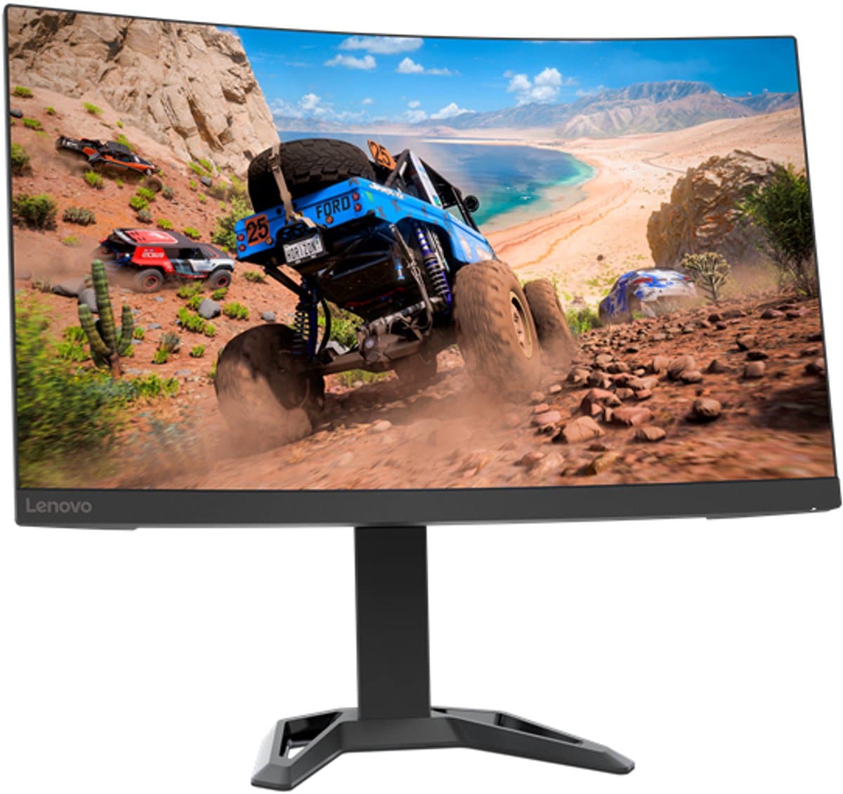 Lenovo G27qc-30 68,6 cm (27") 2560 x 1440 Pixels Quad HD Zwart — afbeelding 1