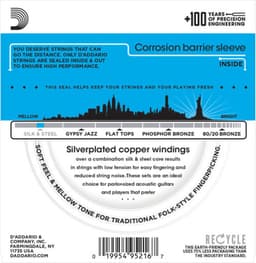 D'Addario EJ40 Silk&Steel Folk Snaren (11-47) — thumbnail 2