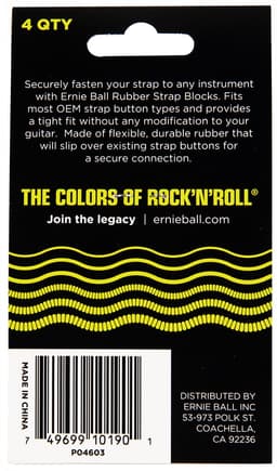 Strap blocks/ERNIE BALL/ACCESSORIES/4-Pack Strap Blocks — thumbnail 3