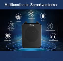 Draagbare spraakversterker met Bluetooth en headset — thumbnail 2