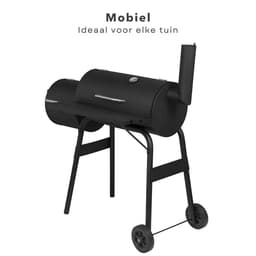 Cheqo® Verrijdbare Barbecue met Rookoven - BBQ met Roker - Gegalvaniseerd Staal - Kookhoogte 79 cm - Geschikt voor Houtskool of Briketten - Thermometer - 13.5KG — thumbnail 2