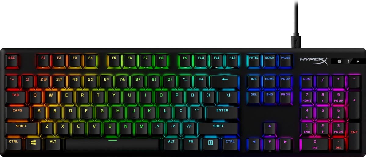 HyperX Alloy Origins PBT Mechanisch Gaming Toetsenbord - US QWERTY - Blauw — afbeelding 1