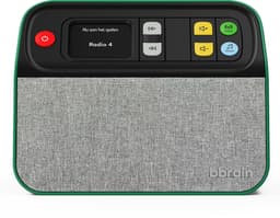 BBrain Muziekspeler - Hulpmiddelen voor ouderen met dementie - Eenvoudige DAB+ Senioren radio - Dementie radio - Zelfstandig te bieden met één knop - Groen — thumbnail 3
