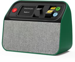 BBrain Muziekspeler - Hulpmiddelen voor ouderen met dementie - Eenvoudige DAB+ Senioren radio - Dementie radio - Zelfstandig te bieden met één knop - Groen — thumbnail 4