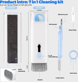 7 in 1 Airpods cleaning kit - Keyboard cleaner - Airpods cleaner - Toetsenbord reiniger - Airpods schoonmaakset - Toetsenbord schoonmaken - Keycap puller — thumbnail 3