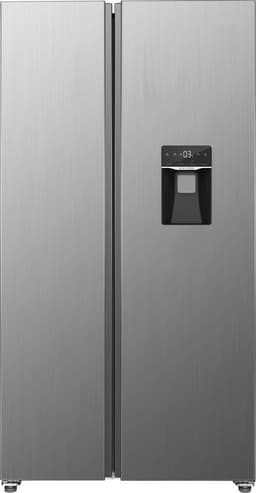 Exquisit SBS146-WS-040ES - Amerikaanse koelkast - Waterdispenser - Display - 5 Jaar Garantie - No Frost - 439 liter - Zilver — thumbnail 1
