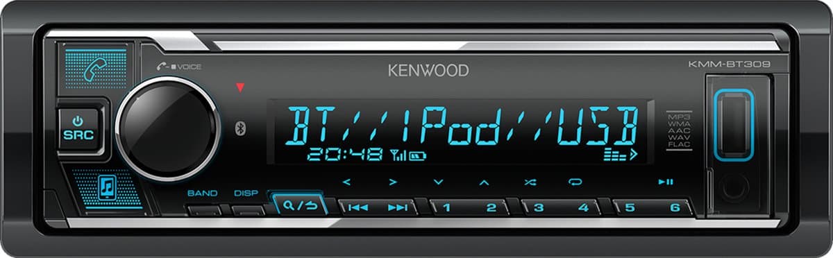Kenwood KMM-BT309 Autoradio - Variabele kleur — afbeelding 1